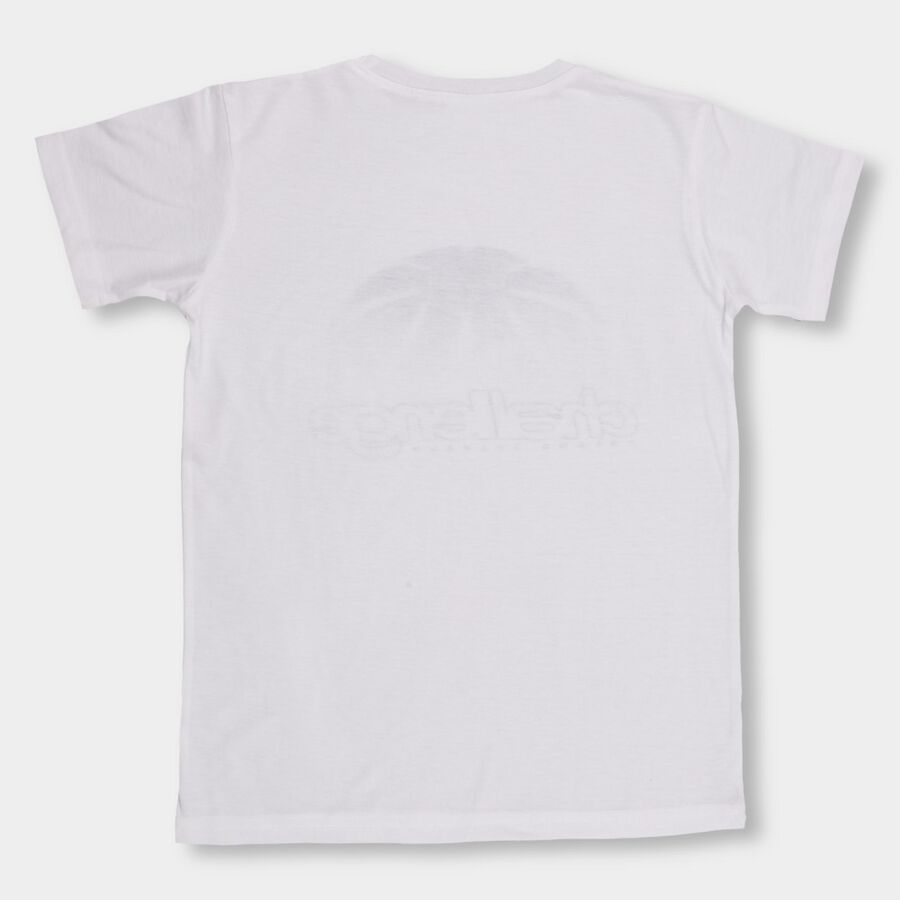 Boys' Half Sleeves T-Shirt , White, large image number null