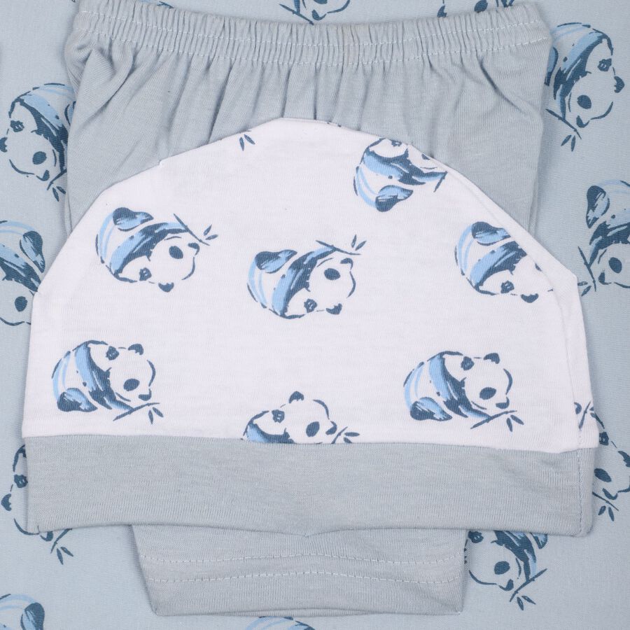 Infant's Cotton Gift Set, Light Blue, large image number null