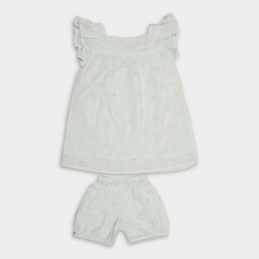 Infants' 100% Cotton Short Set , Light Green, large