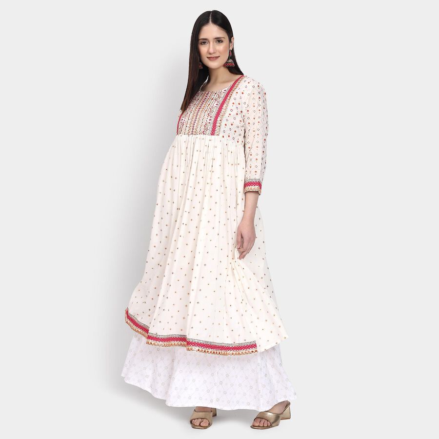 Ladies' 100% Cotton Kurta , Pink, large image number null