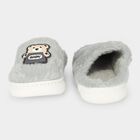 Boys' Grey Slip-On House Slippers, Grey, small