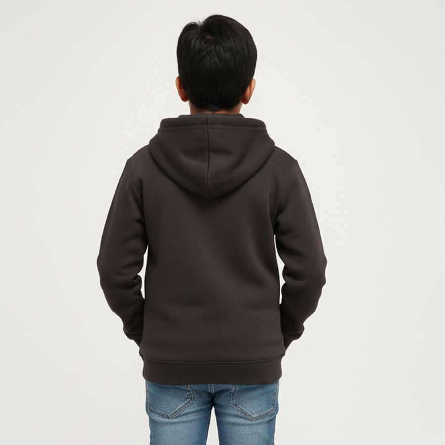 Boys' Sweatshirt, गहरा ग्रे, large image number null