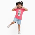 Girls' T-Shirt, गुलाबी, small image number null
