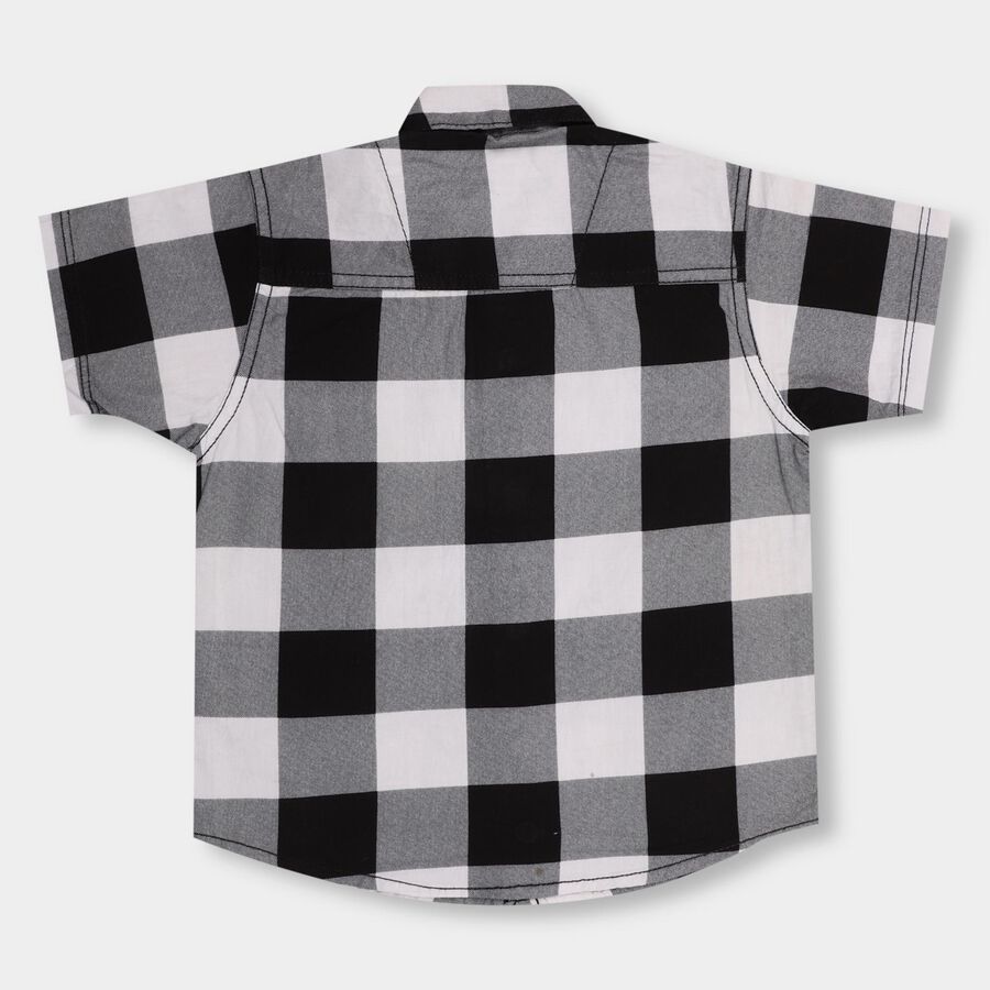 Boys' 100% Cotton Casual Shirt , काला, large image number null