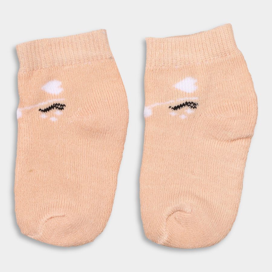 Infant's Socks (Pack of 2), Peach, large image number null