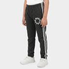 Boys' Charcoal Straight Fit Graphic Printed Pyjama, चारकोल, small
