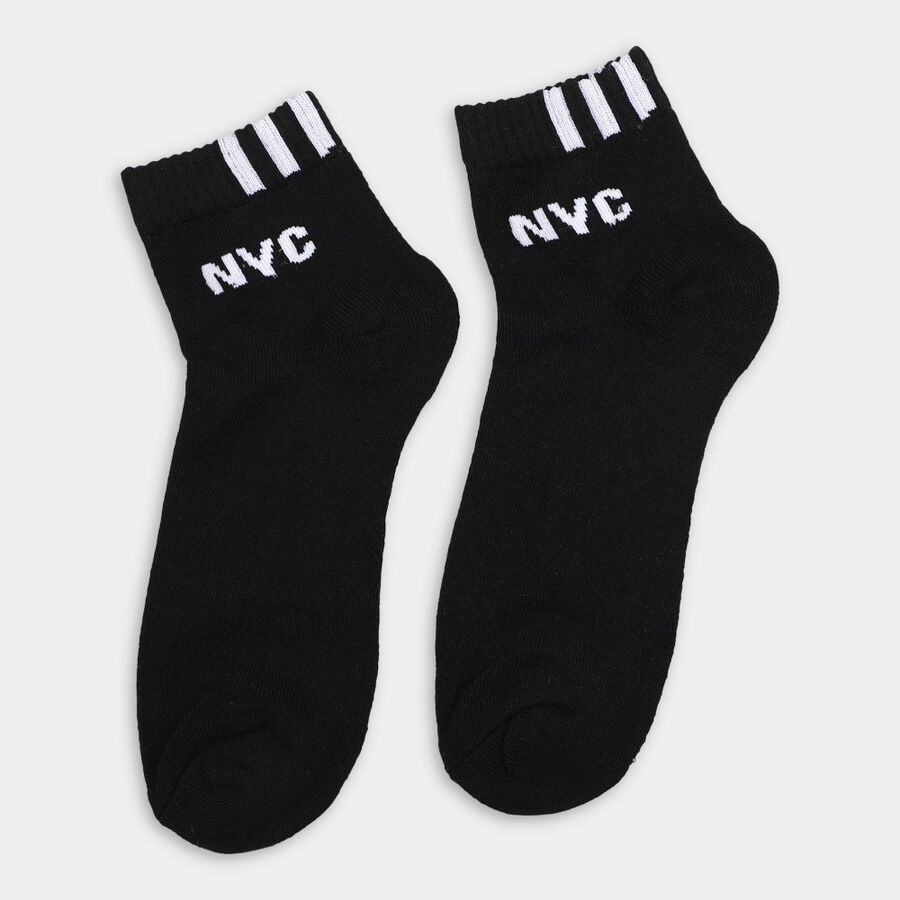 Men's Socks (Pack of 3), Melange Light Grey, large image number null