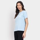 Ladies' Round Neck T-Shirt , हल्का नीला, small image number null
