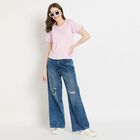 Ladies' Round Neck T-Shirt, लाइलेक, small image number null
