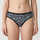 Women's Black Regular Fit Floral Print Panty, Black, small