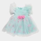 Girls' Frock, Light Green, small
