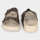 Girls' Olive Green Buckle Strap Sliders, Olive, small