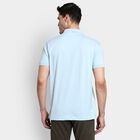 Men's 100% Cotton Collared Half Sleeves T-Shirt, हल्का नीला, small image number null