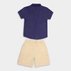 Boys' 100% Cotton Woven Baba Suit, Royal Blue, small image number null