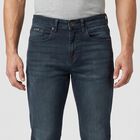 Men's Dark Green Slim Fit Washed Jeans, Dark Green, small