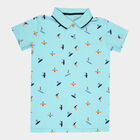 Boys All Over Print T-Shirt, एक्वा, small image number null