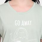 Ladies' Round Neck T-Shirt, Light Green, small