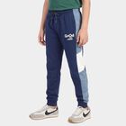 Boys' Navy Blue Jogger Graphic Printed Winter Pyjama, Navy Blue, small