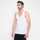Men's 100% Cotton Vest, White, small image number null