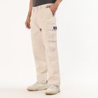 Men's Beige Relaxed Fit Cargo Pants, गहरा पीला, small image number null