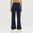 Women's Deep Navy Blue Solid Crossover Waist Pyjama, Navy Blue, small image number null