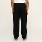 Boys' Jet Black Regular Fit Cotton Jeans, काला, small image number null