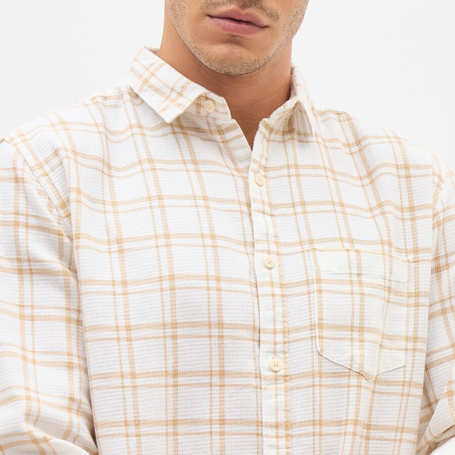 Men's Casual Shirt, Beige, large image number null