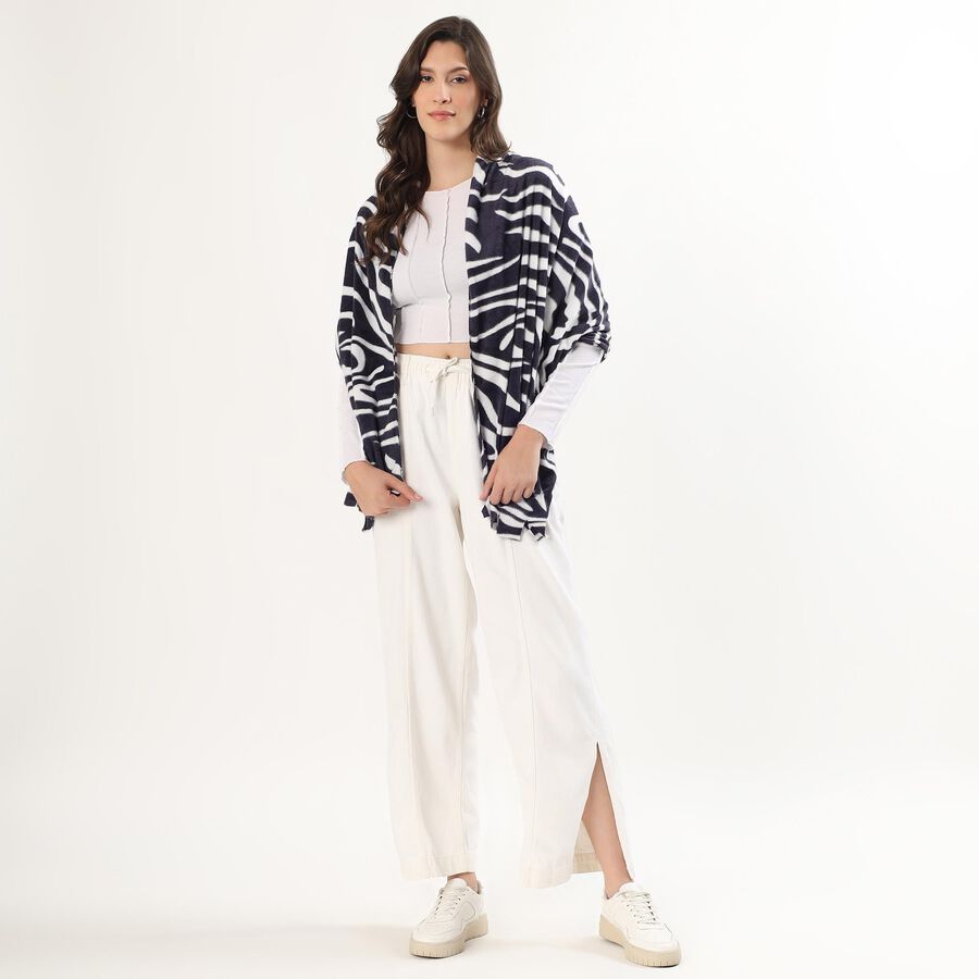 Ladies' Stole, काला, large image number null