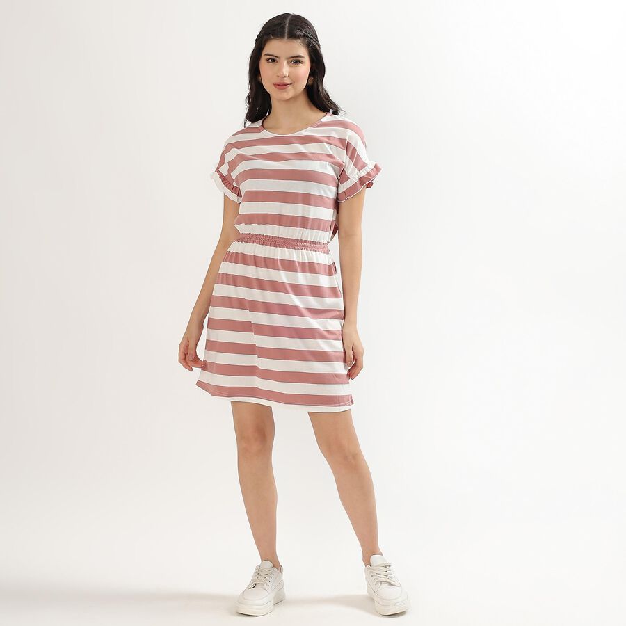 Ladies' A Line Dress , Pink, large image number null