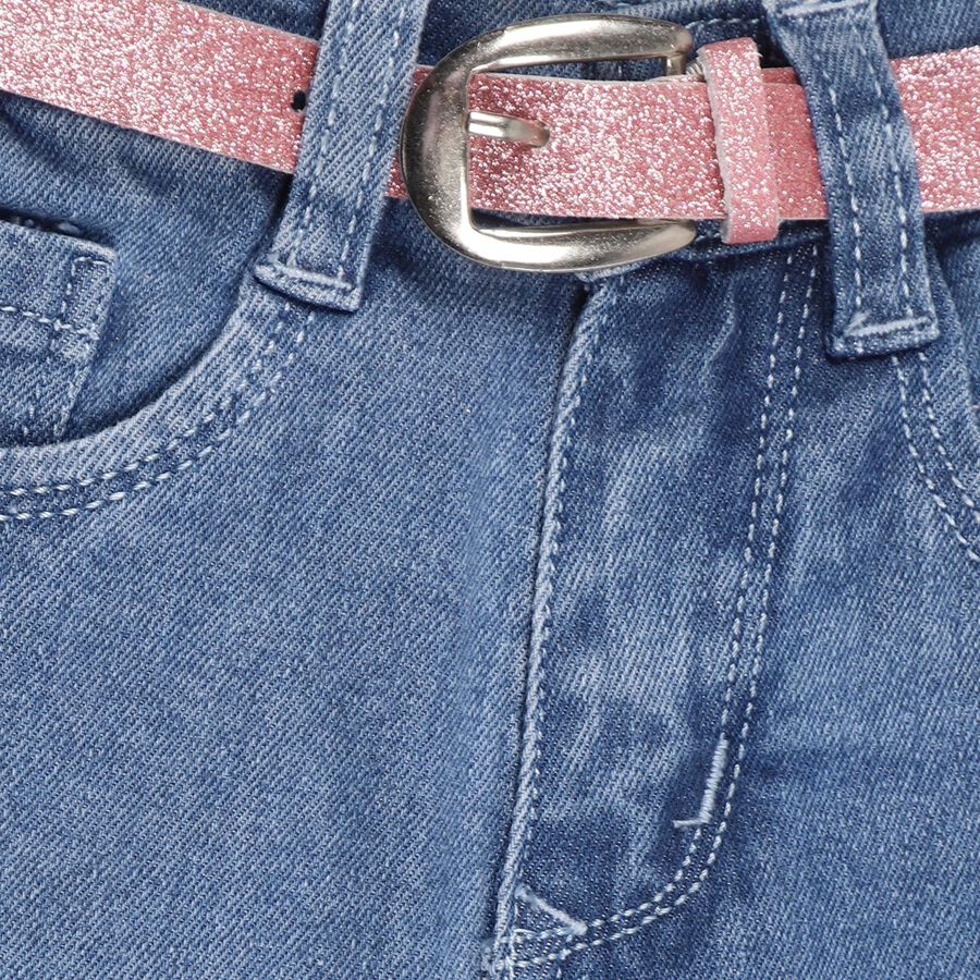 Girls' Jeans, Mid Blue, large image number null