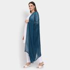 Ladies' Dupatta, टील ब्लू, small image number null