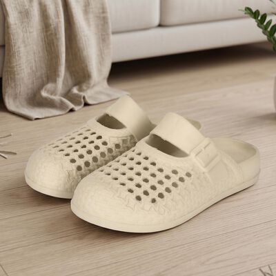 Women's Beige Slip-On Clogs