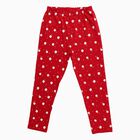 Girls' Legging, Red, small image number null