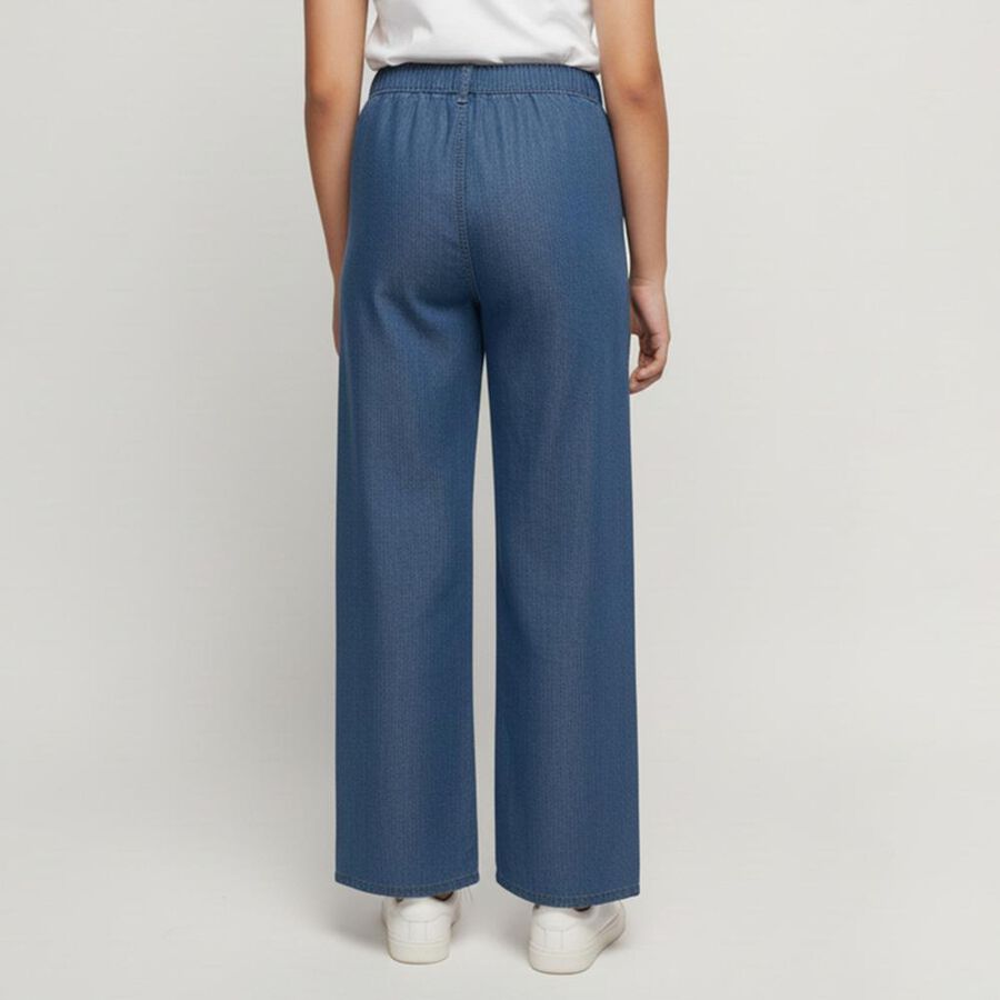 Girls' Jeans, मध्यम नीला, large image number null