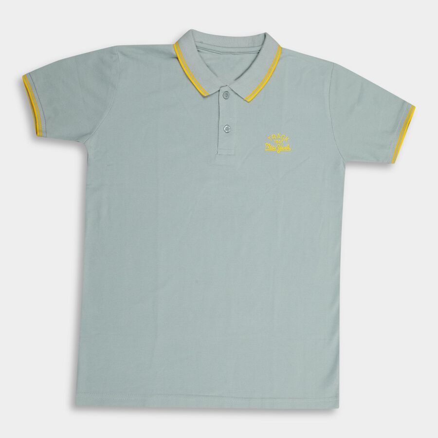 Boys' Half Sleeves T-Shirt , Aqua, large image number null