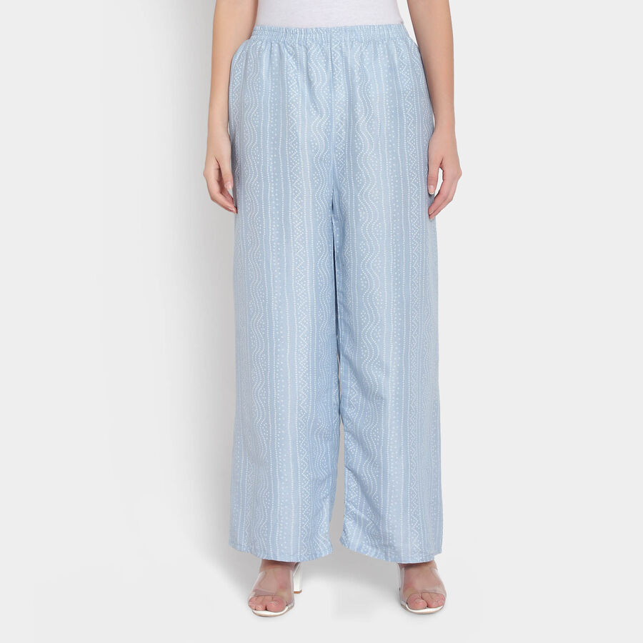 Printed Palazzo, Light Blue, large image number null