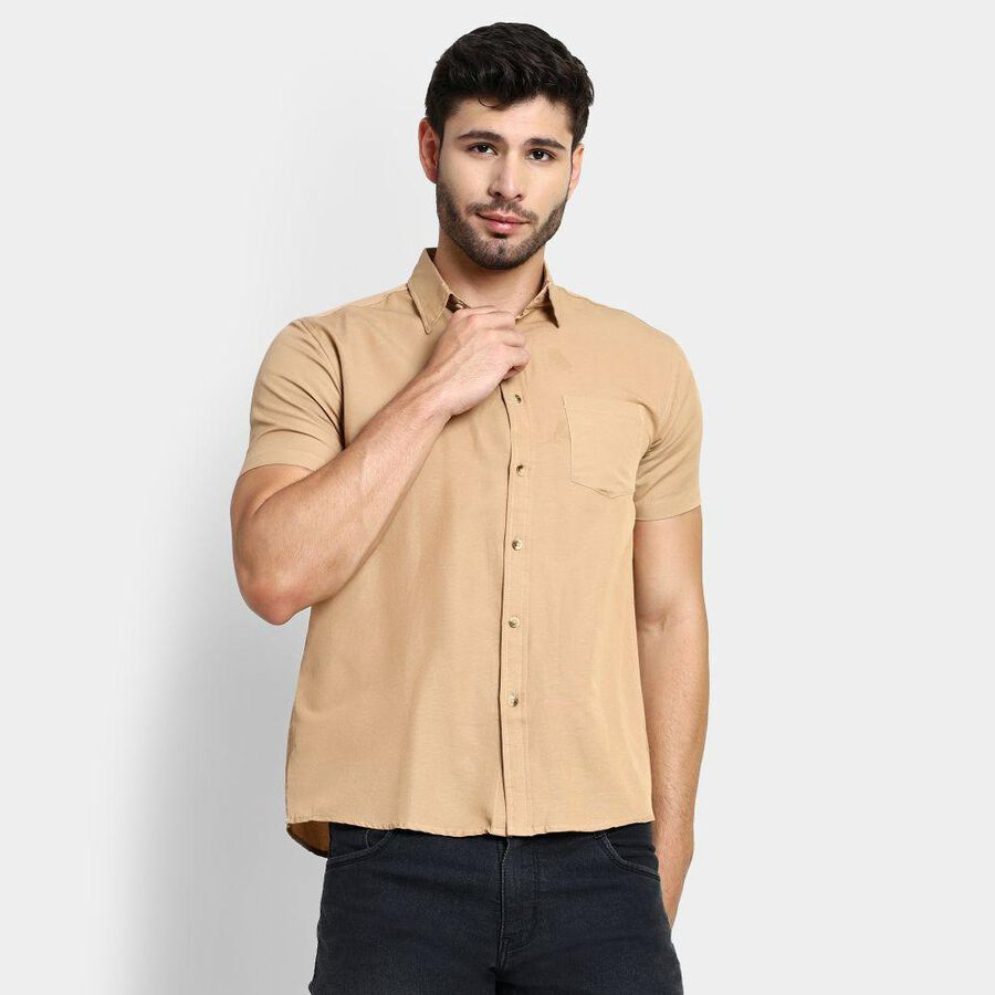 Men's Casual Shirt , गहरा पीला, large image number null