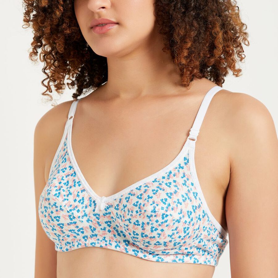 Ladies' Non-Padded Bra, Off White, large image number null