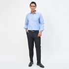 Men's Light Blue Spread Collar Formal Shirt, हल्का नीला, small