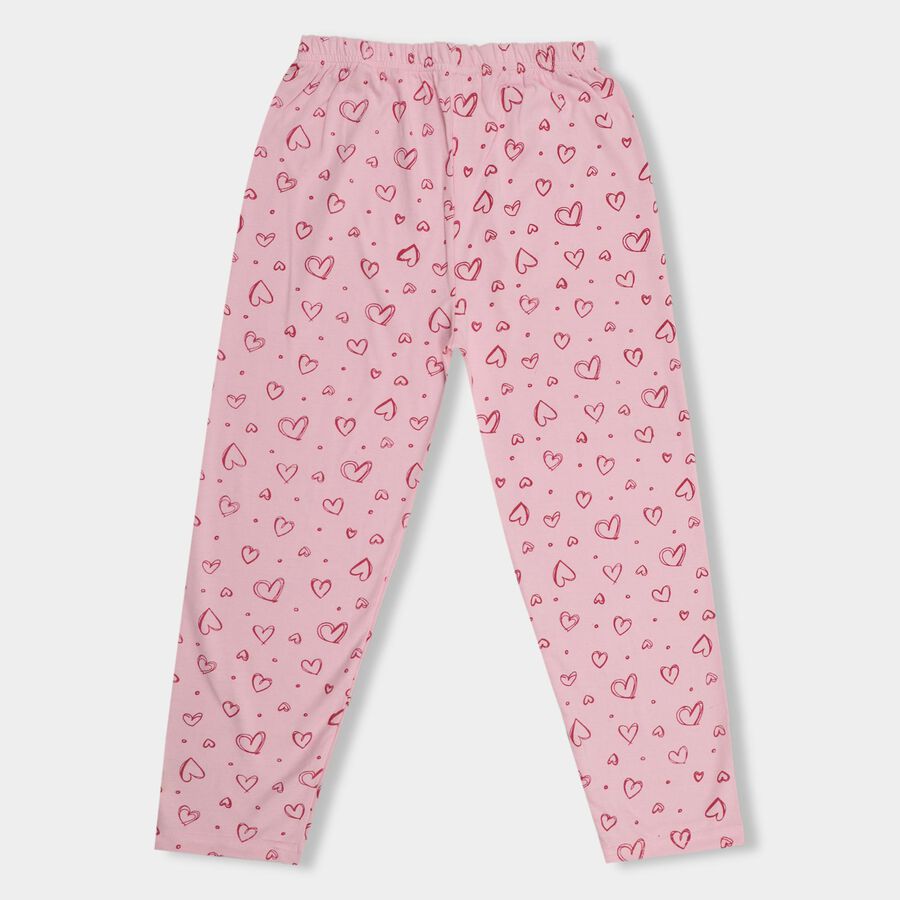 Girls' Pyjamas , हल्का गुलाबी, large image number null