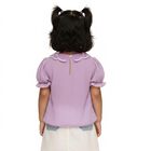 Girls Lavender Peter Pan Collar Romantic T-Shirt, Lilac, small