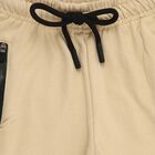 Boys' Soft Beige Elastic Waist Pyjama with Zippered Pockets, Beige, small image number null