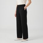 Women's Black Palazzos, काला, small