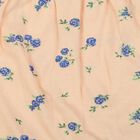 Girls Peach Classic Fit Floral Bloomer Shorts, Peach, small