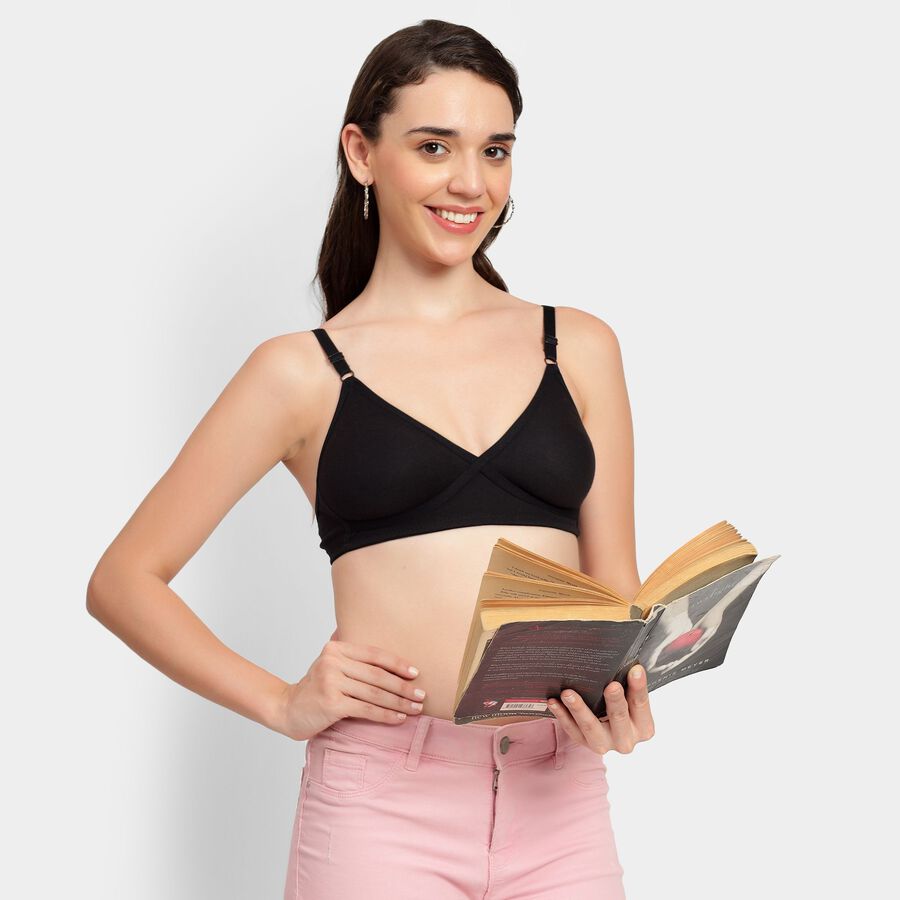 Ladies' Bra, Black, large