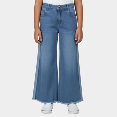 Girls' Blue Regular Fit Classic Jeans