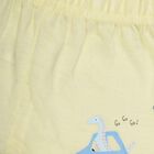 Infants Solid Elasticated Waist Half Pant, Yellow, small image number null