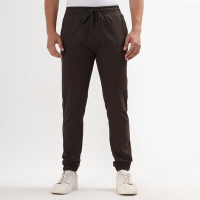 Men's 100% Cotton Slim Fit Casual Trousers 