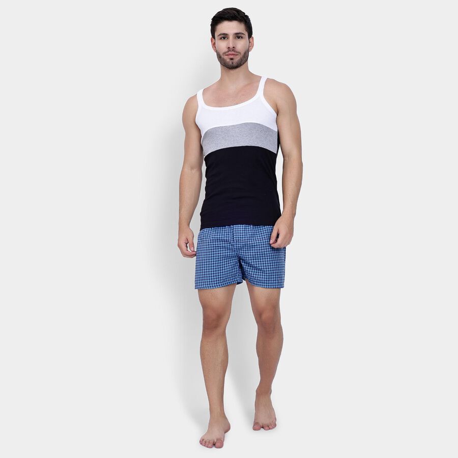 Men's 100% Cotton Gym T-Shirt , Black, large