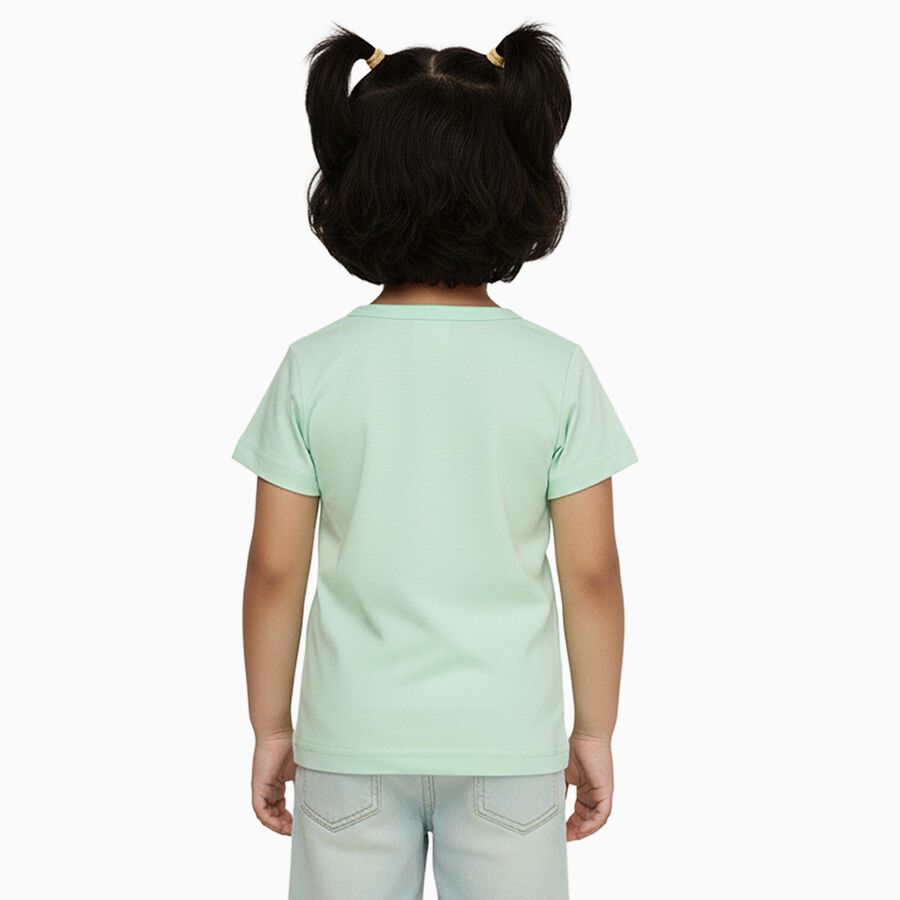 Girls' 100% Cotton T-Shirt, Light Green, large image number null